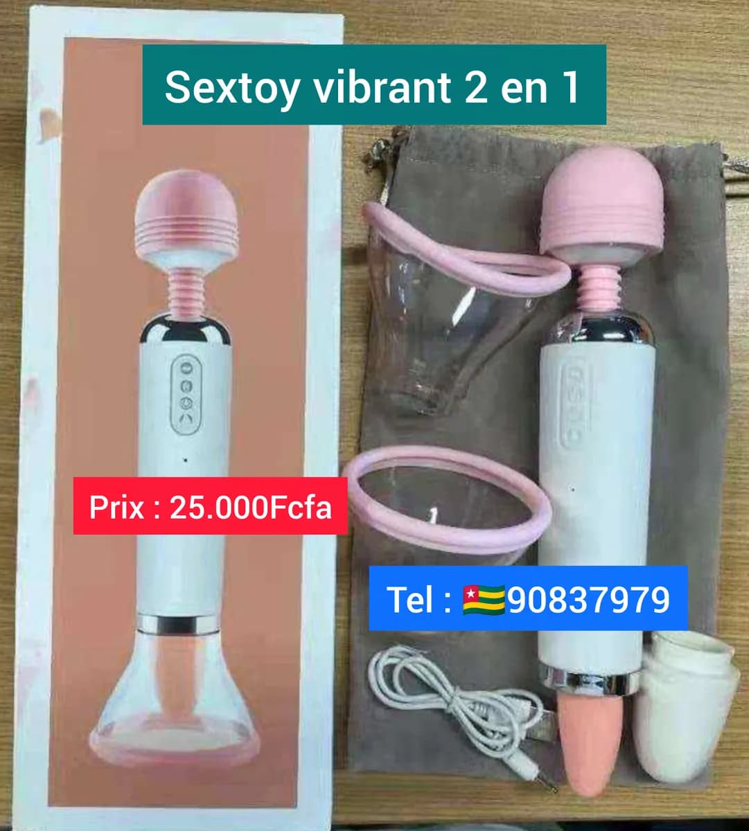 Sextoy vibrant 2 en 1 