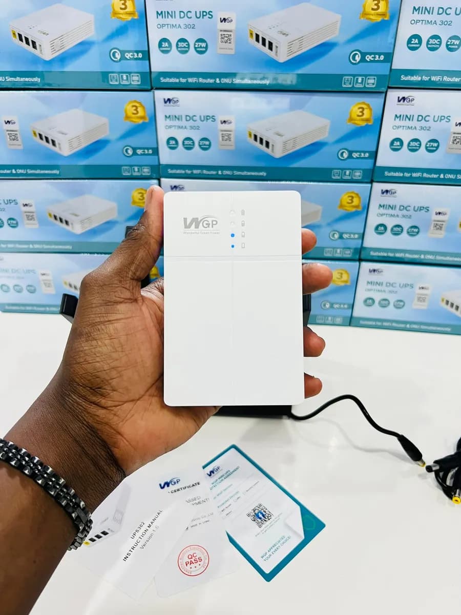 🔋 WGP Mini DC UPS 302  Powerbank pour routeur, caméra etc