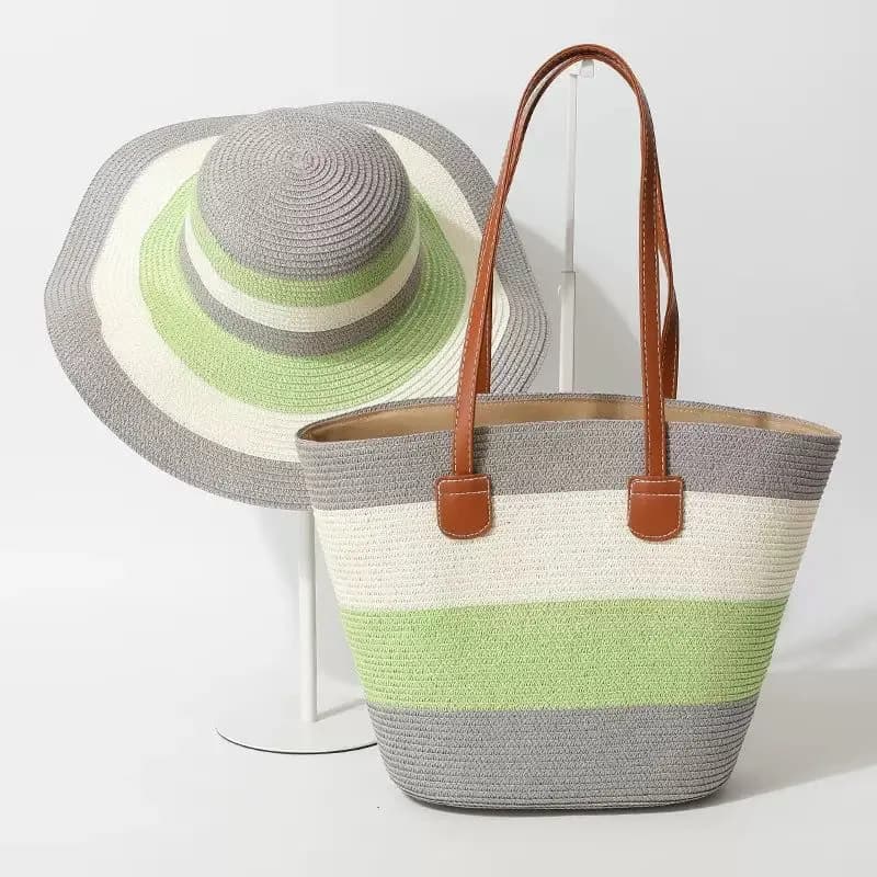 Complet sac et chapeau pour plage  2