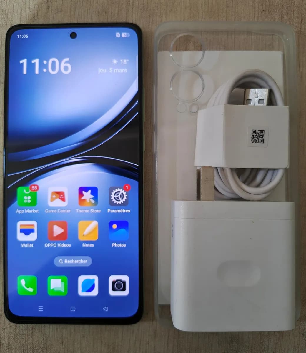 Oppo K12x X duos ram 8+4gb rom 256gb munit d'empreintes digitale et faciale avec une extension via sd 2