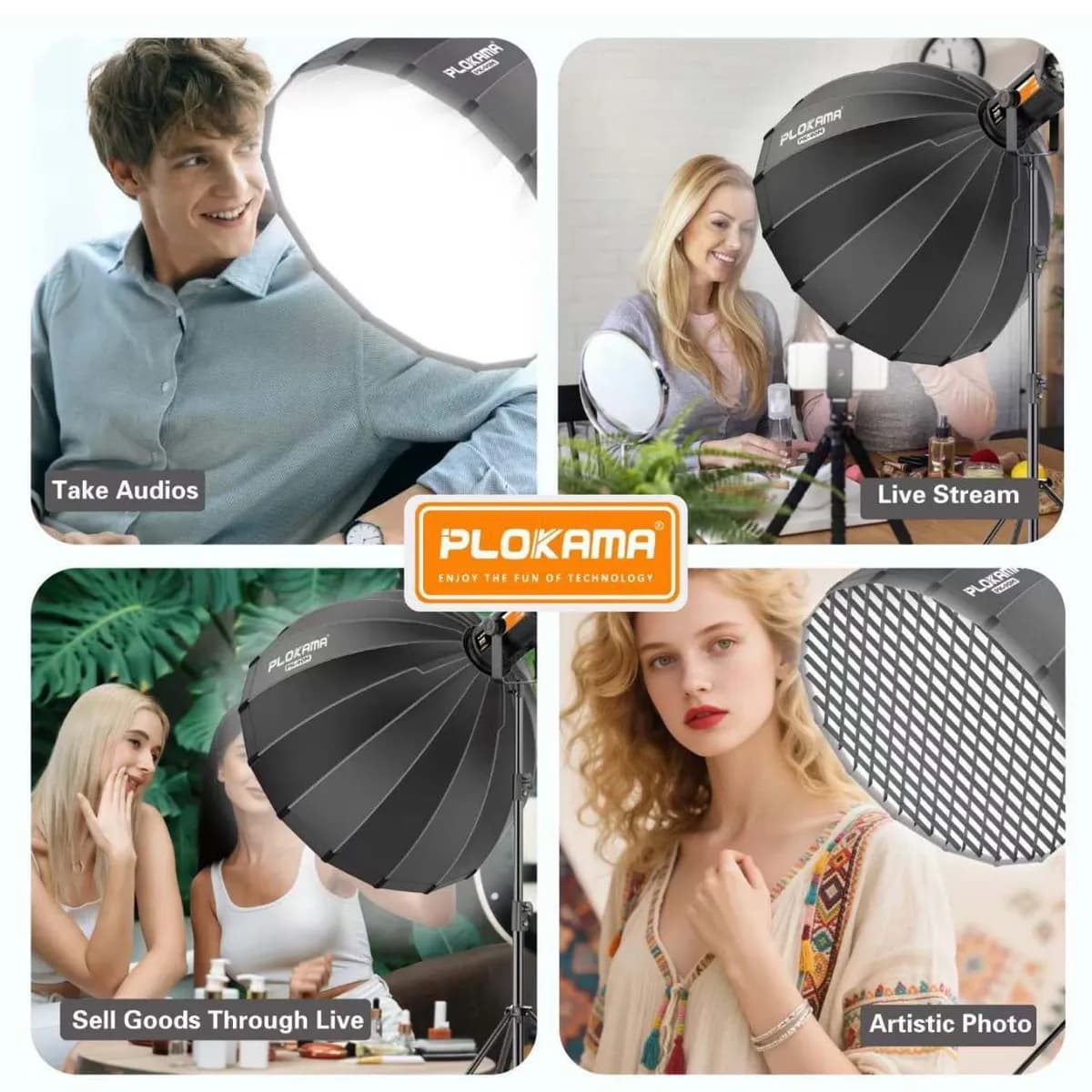 Projecteur +Softbox PLOKAMA 2