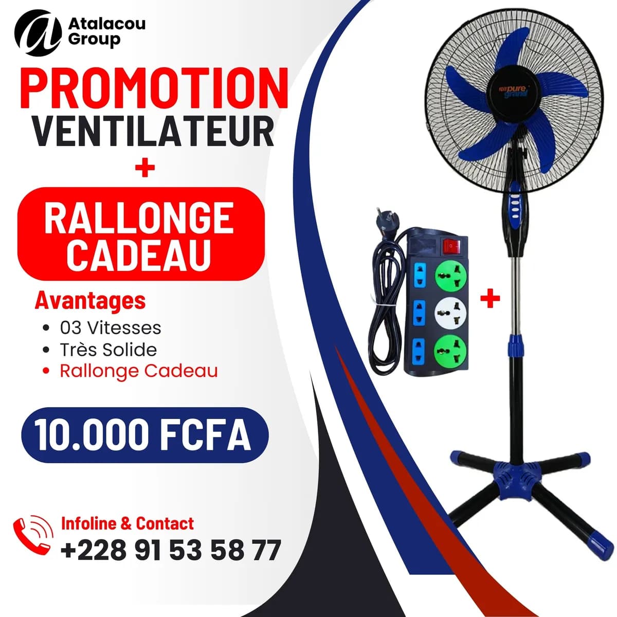 Pack ventilo rallonge