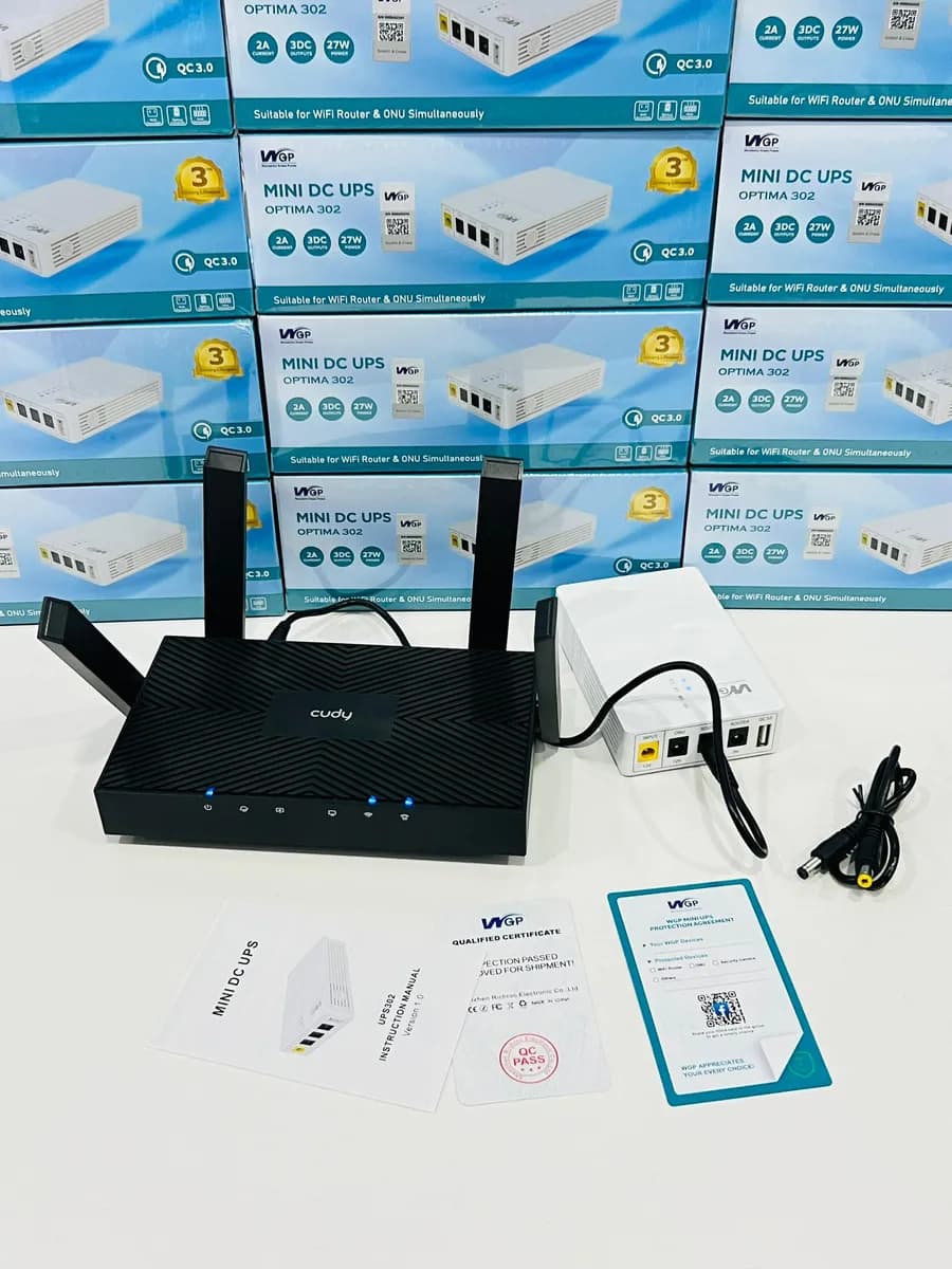 🔋 WGP Mini DC UPS 302  Powerbank pour routeur, caméra etc - 3