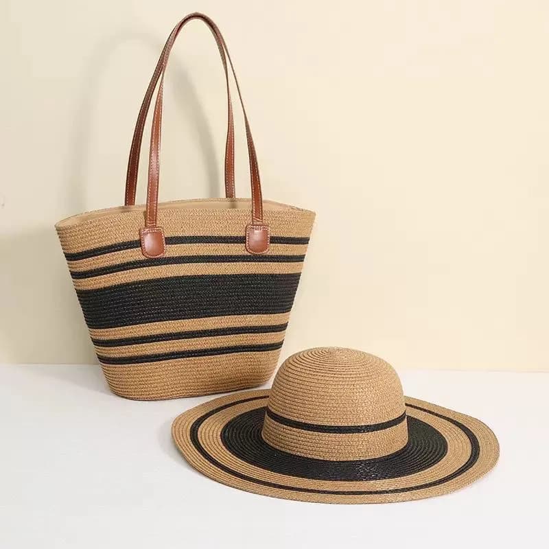 Complet sac et chapeau pour plage  5