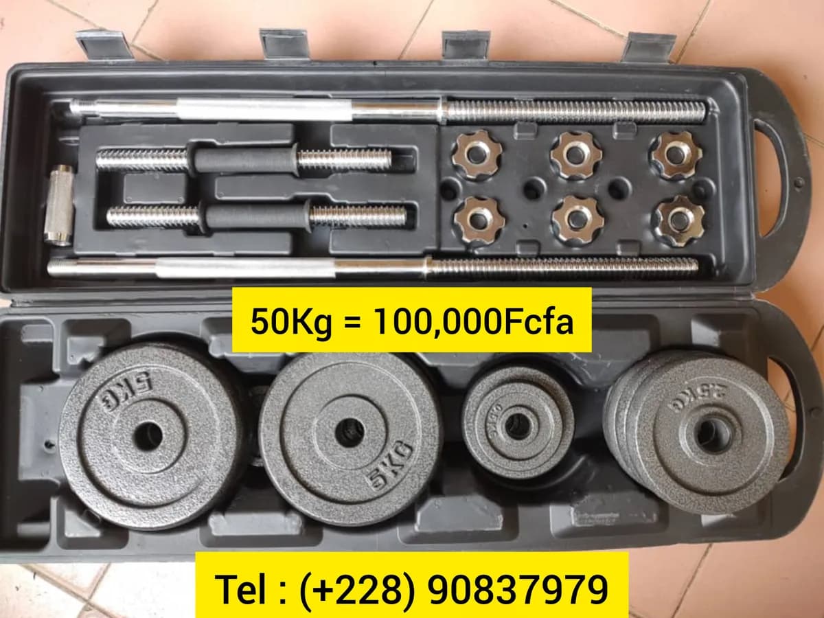 Haltères de musculation 50KG