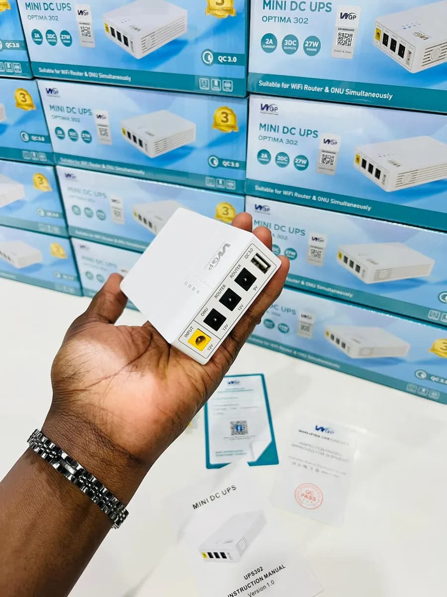 🔋 WGP Mini DC UPS 302  Powerbank pour routeur, caméra etc - 2