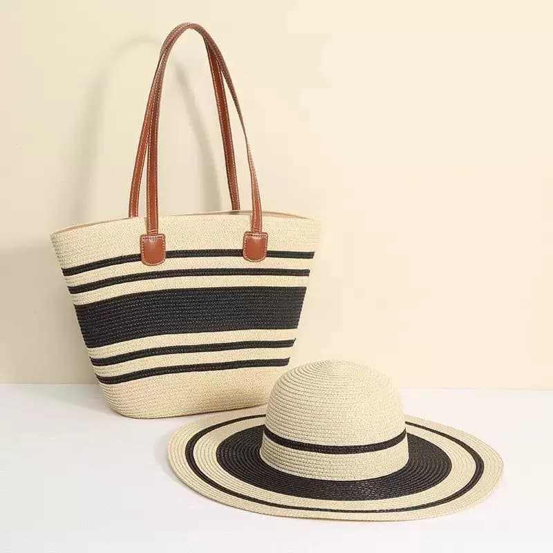Complet sac et chapeau pour plage  4