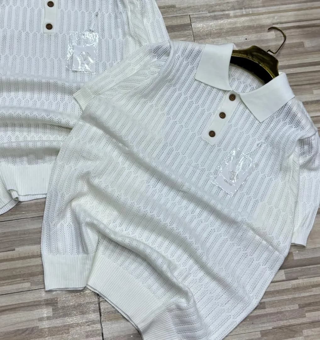 Polo Élégance Texturé en coton 4